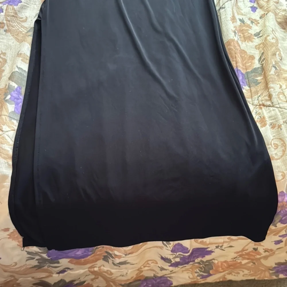 Charlotte Russe Black Maxi Pencil Skirt with Slit